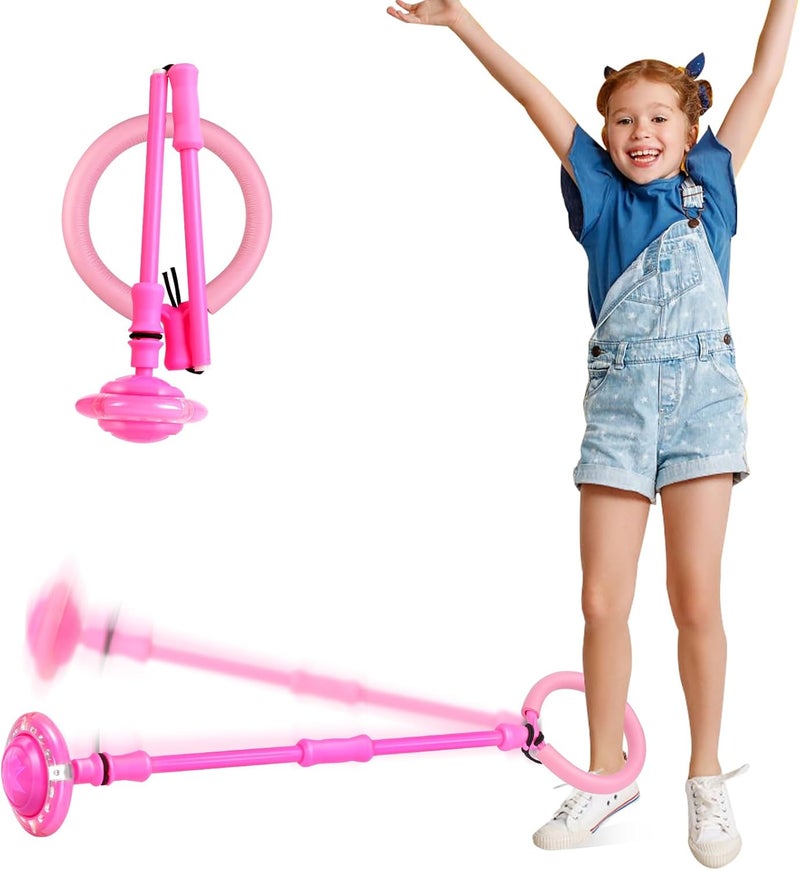 Astrell Skip Ball - Foldable Colorful Flash Wheel Indoor Outdoor Game Fitness Toys for Kids, Cool Kids Toys Christmas Birthday Gifts for Girls Boys Age 6 7 8 9 10+ Year Old - Image 1